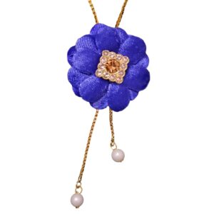 Blue Flower Necklace Set Combo