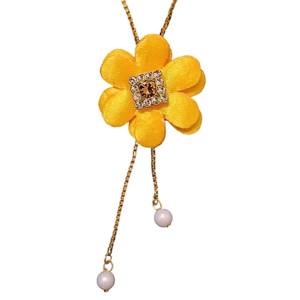 Yellow Flower Necklace Set Combo 2
