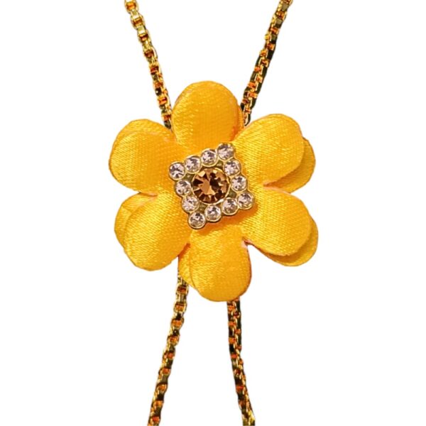 Yellow Flower Necklace Set Combo 3
