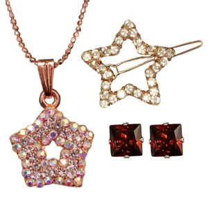 Gold Star Pendant Combo Set