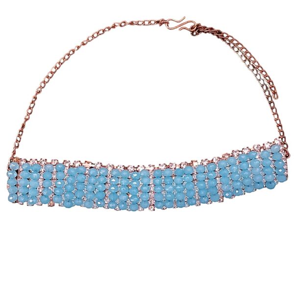 Sky Blue Choker with Earring Set Combo 2