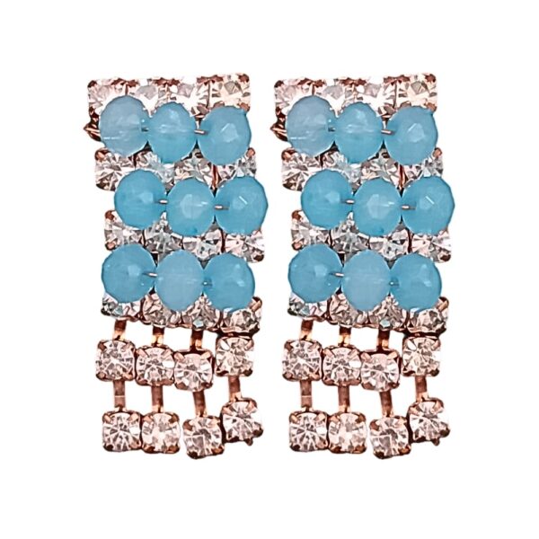 Sky Blue Choker with Earring Set Combo 3