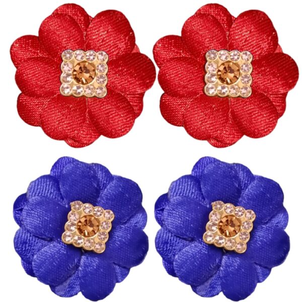 Red and Blue Necklace Set Combo 4