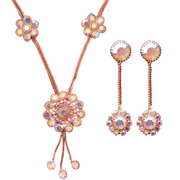 Gold Necklace Set with Twelve Earring Set Combo 3