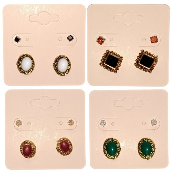 Stylish Stud Earring with Clips and Ring Combo 2
