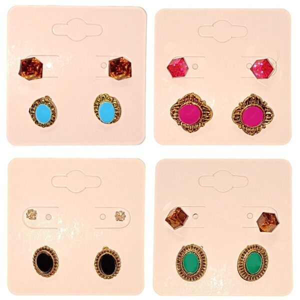 Stud Earrings with Ring Set Combo 2