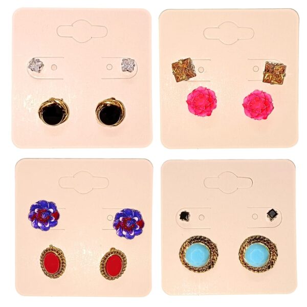 Stud Earrings with Ring Set Combo 3