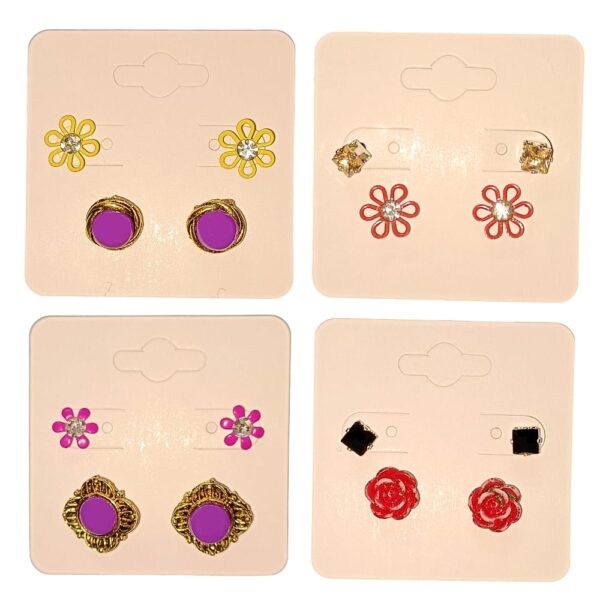 Studs with Clips and Ring Combo 2