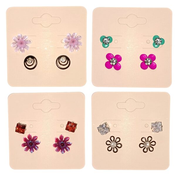 Korean Stud Earrings with Clips Combo 2