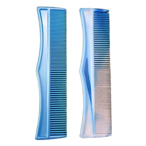 Sky Blue Detangler Combs with a Lice Comb Set 2