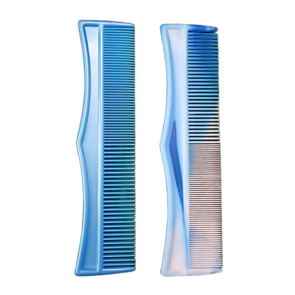 Sky Blue Detangler Combs with Lice Comb Combo 2
